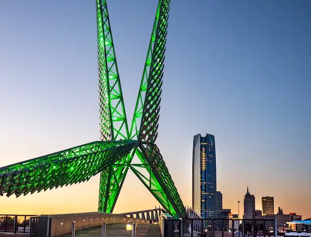 skydance bridge in oklahoma city