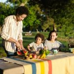 family having picnic at the park