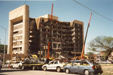 oklahoma city murrah building aftermath from the 1995 bombing