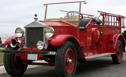 vintage fire truck