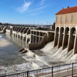 lake overholser dam frozen