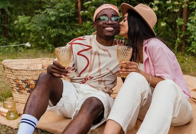 couple having a picnic