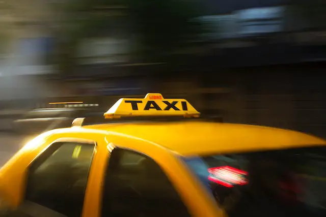 top of yellow taxi cab
