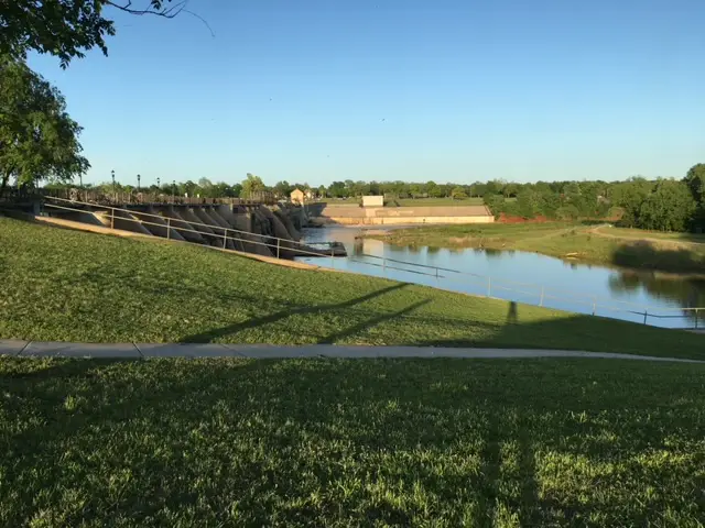 view of dam from route 66 famliy park