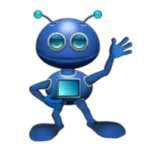 Oakley the AI Chatbot blue animated robot