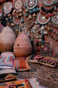 native american pottery, dream catchers, rugs