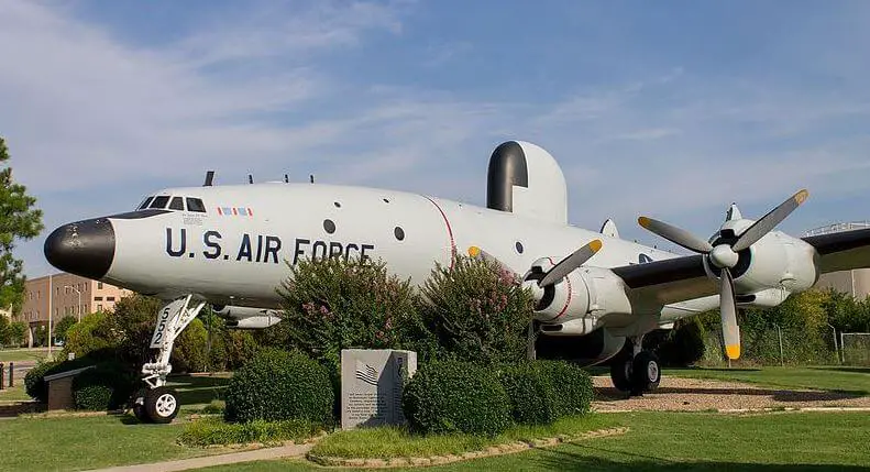 Gray vintage U.S. Air Force plane